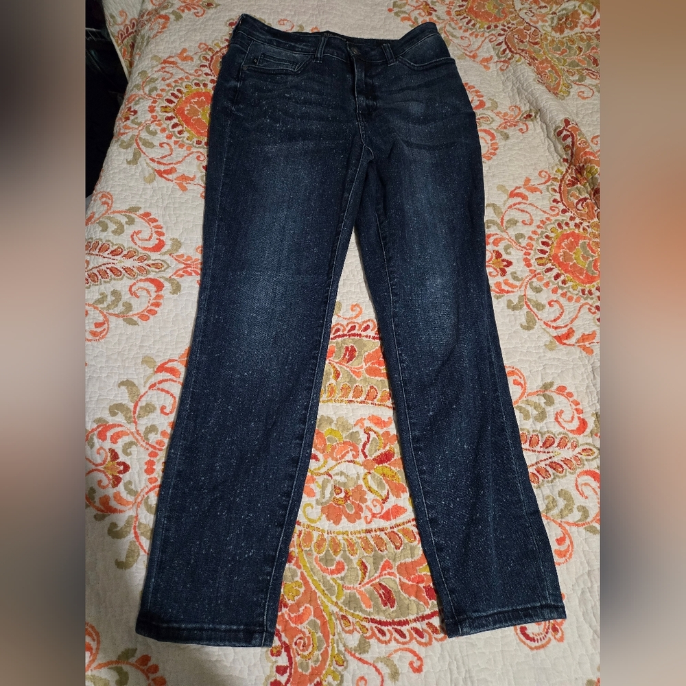 7/28 Womens Judy Blue,  Speckled Relaxed Fit Jeans.